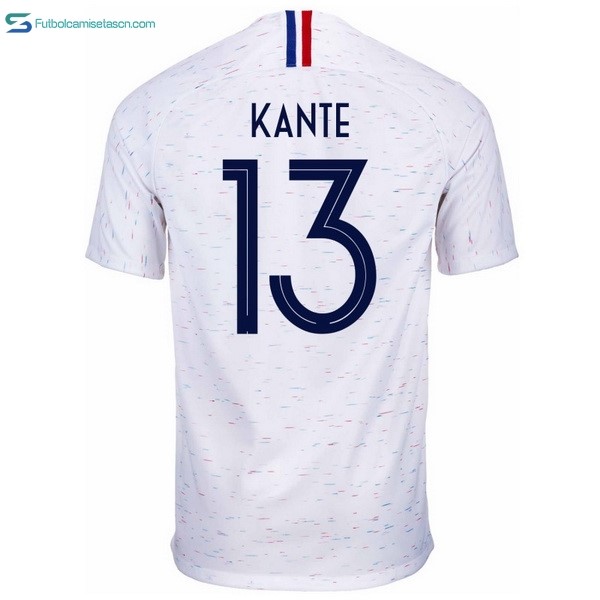 Camiseta Francia 2ª Kante 2018 Blanco
